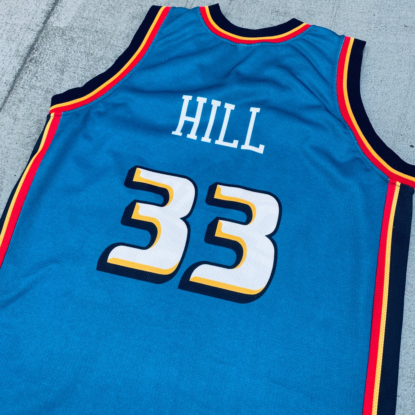 Detroit Pistons: Grant Hill 1998/99 Teal Champion Jersey (S)