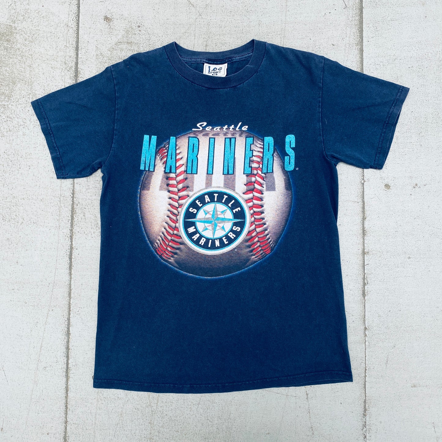 Seattle Mariners: 1990's Graphic Spellout Tee (S/M)