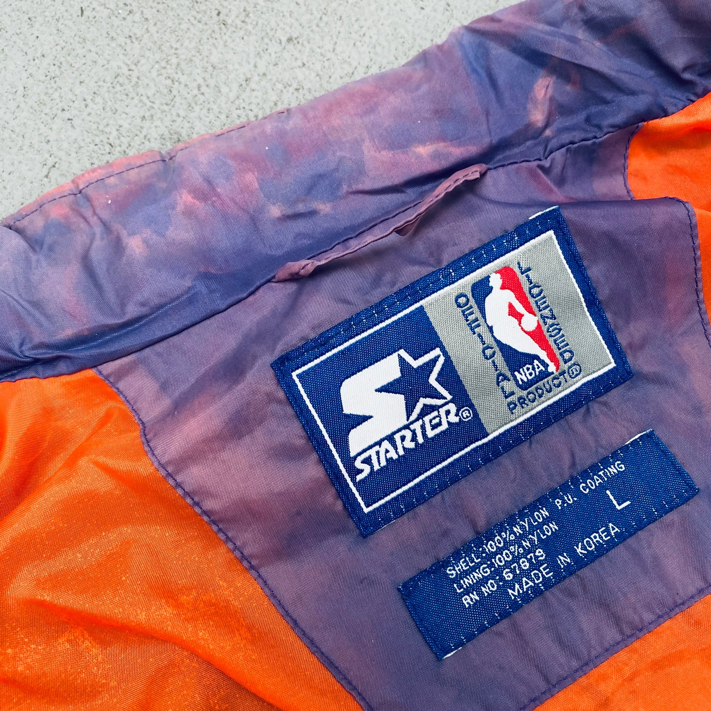 Phoenix Suns: 1990's Fullzip Starter Windbreaker (L)