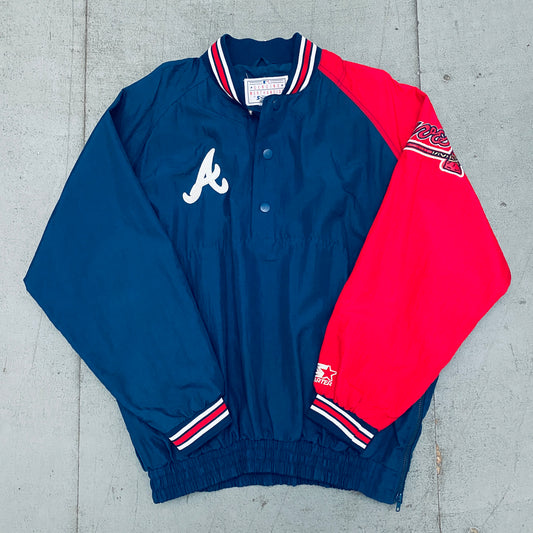 Atlanta Braves: 1990's Dugout Starter Jacket (L)