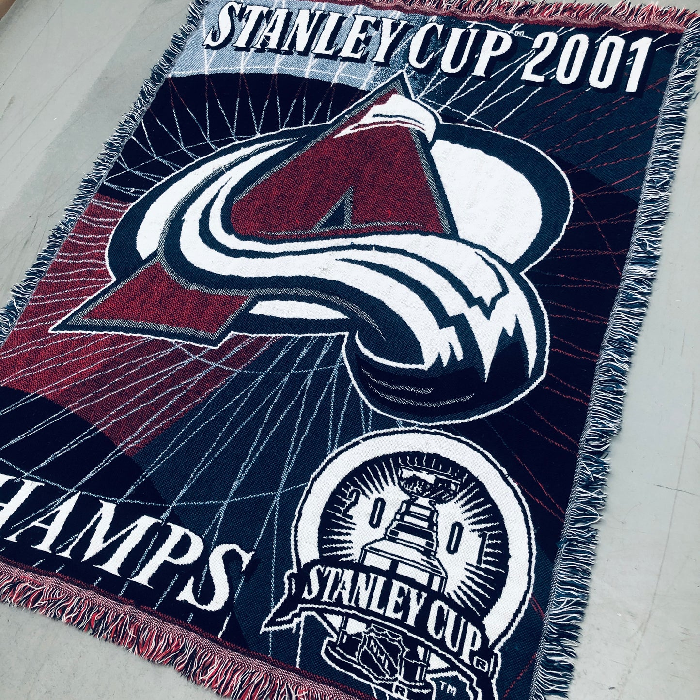 Colorado Avalanche: Triple Woven Rug