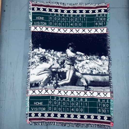 MLB: Baseball Triple Woven Rug