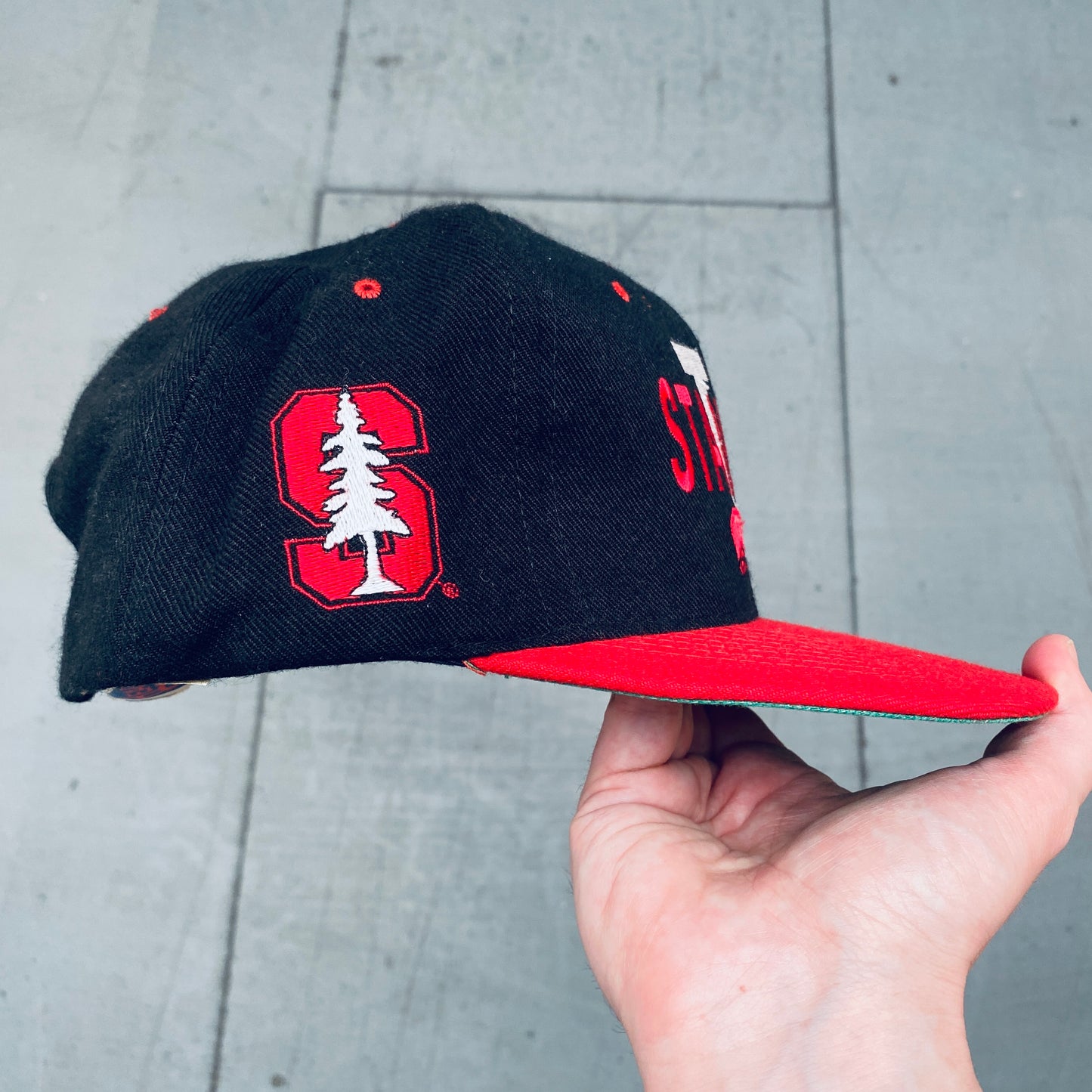 Stanford Cardinal: 1990's Embroidered Spellout Snapback