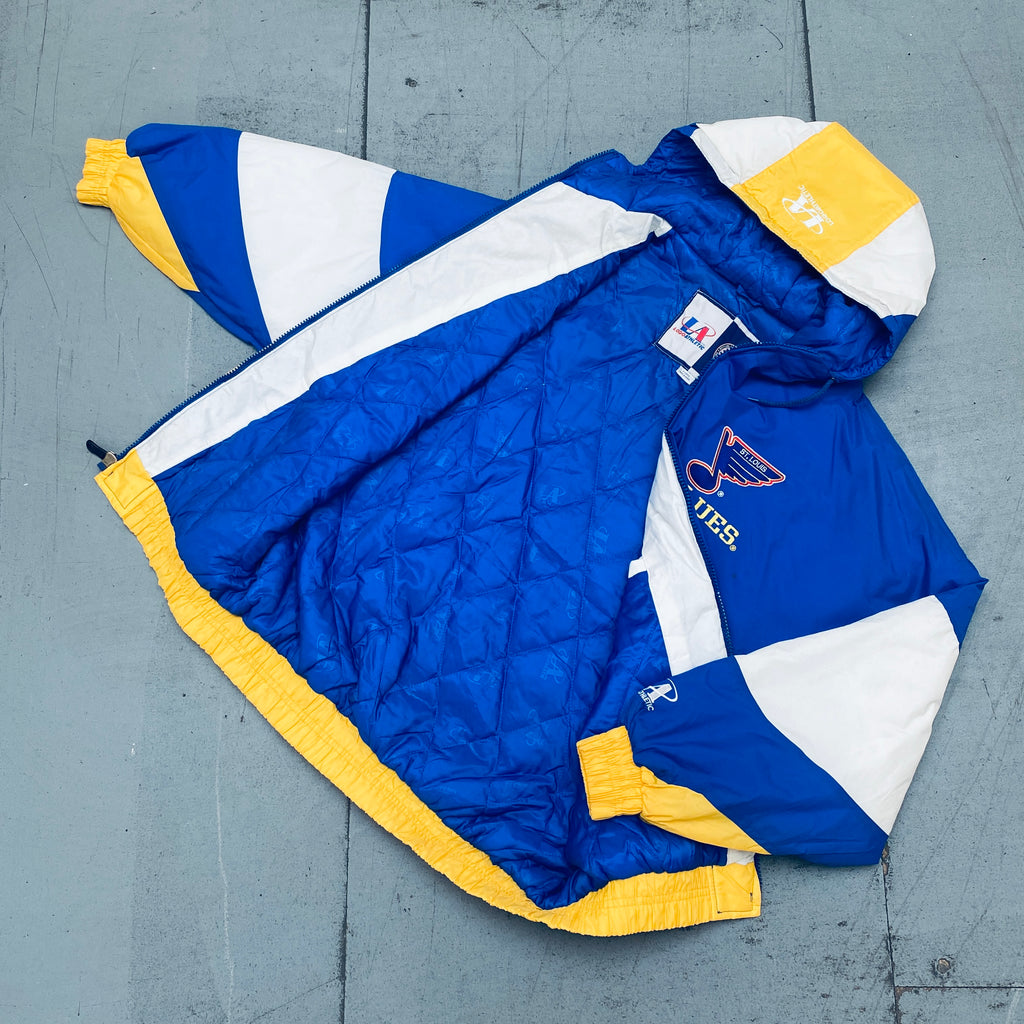 St. Louis Blues JH Design Reversible Polyester Full-Zip Track Jacket -  Royal/Navy
