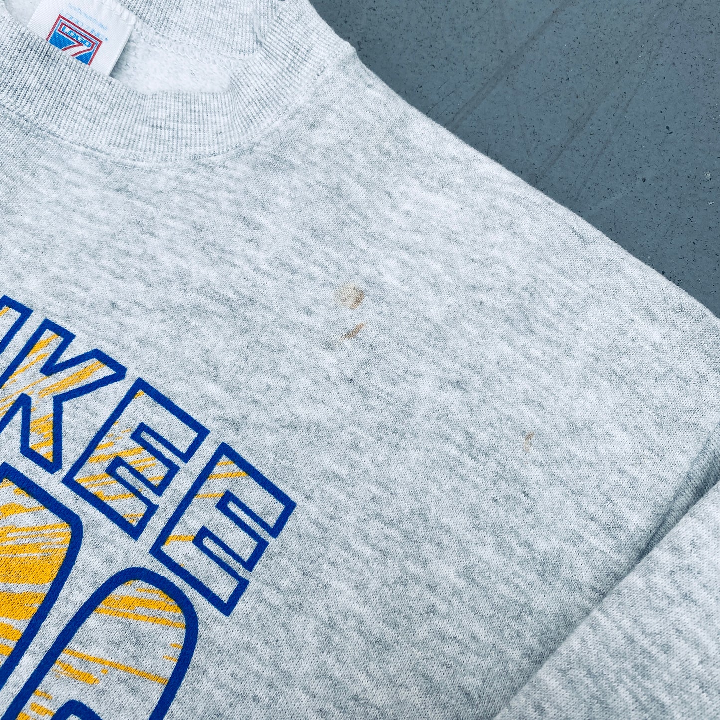 Milwaukee Brewers: 1991 Logo 7 Graphic Spellout Sweat (S/M)