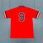 Baltimore Orioles: 1989 No. 9 Brady Anderson Orange V-Neck Jersey (L)