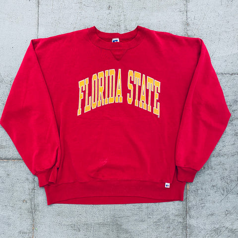 Florida State Seminoles: 1990's Russell Athletic Spellout Sweat (XL)