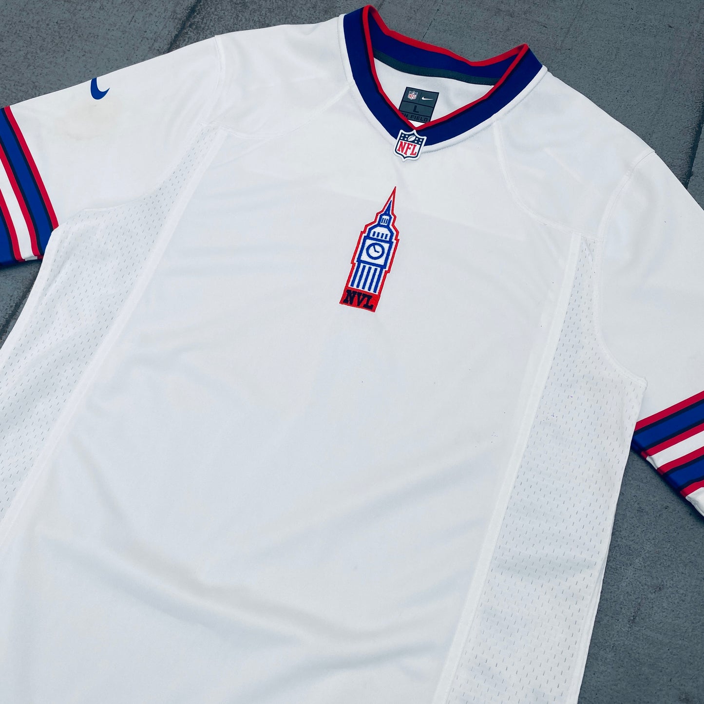 NVL: ReWork Embroidered Logo Buffalo Bills Nike Jersey (L)