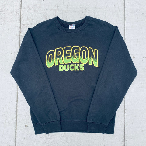 Oregon Ducks: 1990's Graphic Spellout Sweat (S)
