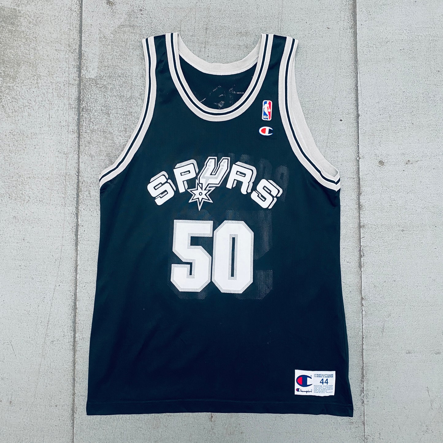 San Antonio Spurs: David Robinson 1998/99 Black Champion Jersey (M)