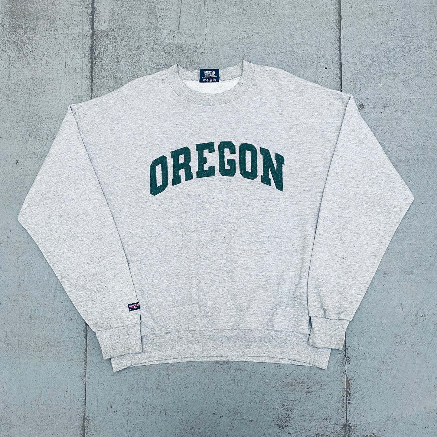 Oregon Ducks: 1990's JanSport Stitched Spellout Sweat (XL)