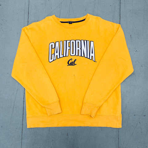 California Golden Bears: 1990's Champion Stitched Spellout Sweat (L)