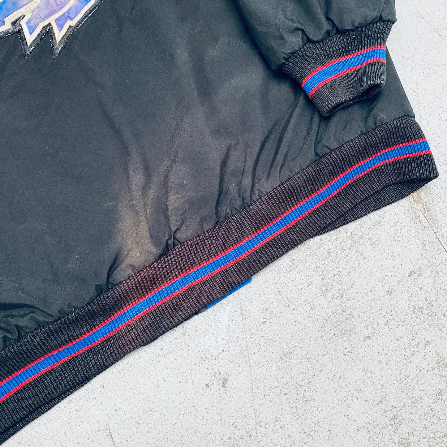 Buffalo Bills: 1990's Blackout Fullzip Starter Parka Jacket (XL)