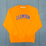 Clemson Tigers: 1990's Embroidered Spellout Sweat (S)