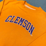 Clemson Tigers: 1990's Embroidered Spellout Sweat (S)