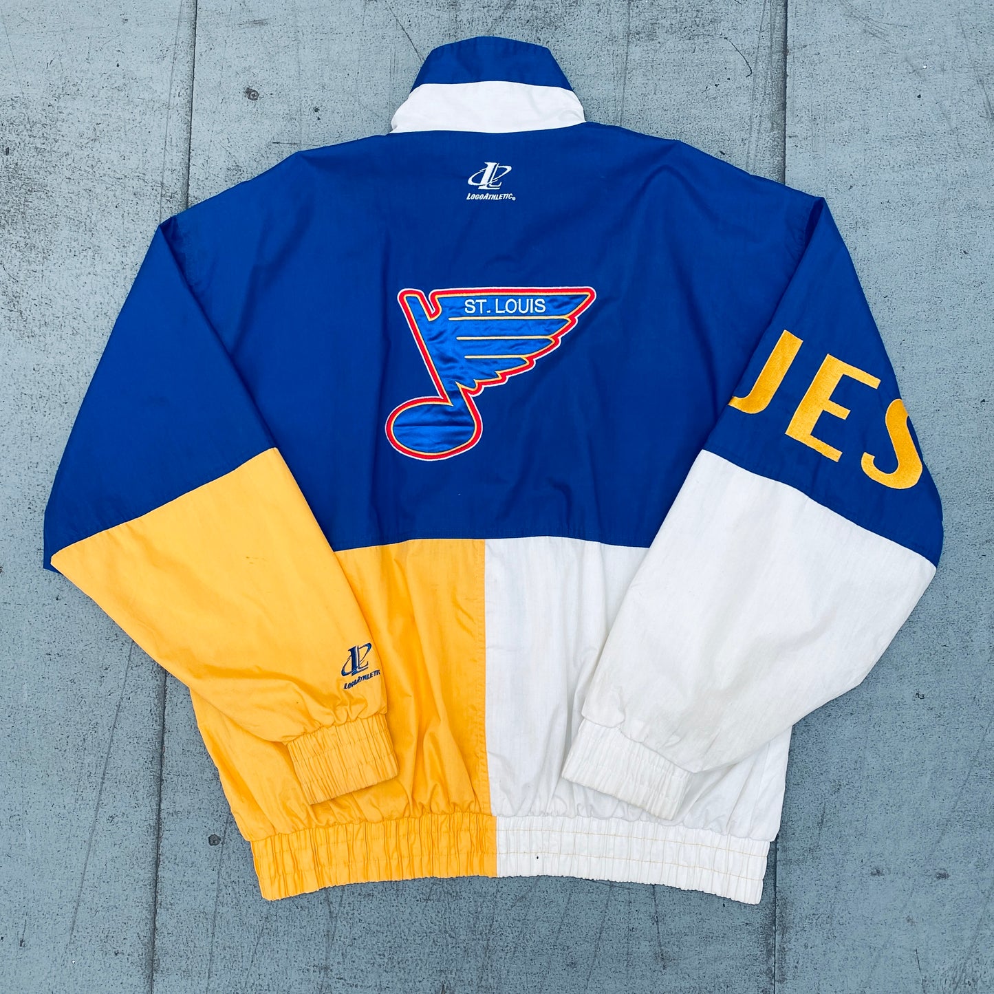 St. Louis Blues: 1995 Logo Athletic Fullzip Windbreaker (XL)