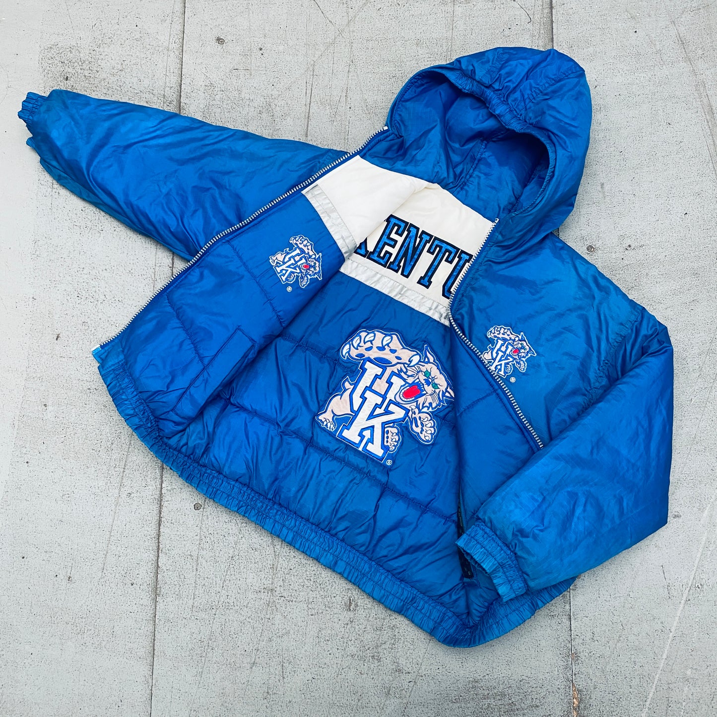 Kentucky Wildcats: 1990's Pro Player Fullzip Reversible Jacket (XS/S)