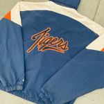Auburn Tigers: 1990's 1/4 Zip Reverse Embroidered Script Spellout Jacket (L/XL)