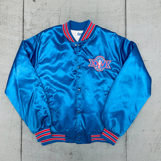 Washington Redskins: 1991/92 Chalk Line Satin Superbowl XXVI Bomber Jacket (L)