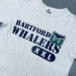 Hartford Whalers: 1990's Champion Graphic Spellout Tee (S)