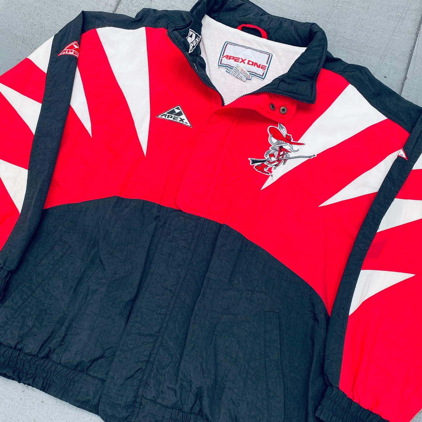 UNLV Rebels: 1990's Apex One Sharktooth Fullzip Lightweight Jacket (XL)