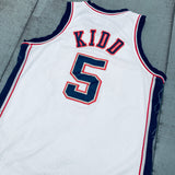 New Jersey Nets: Jason Kidd 2001/02 White Reebok Stitched Jersey (L)