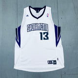 Sacramento Kings: Tyreke Evans 2009/10 Rookie White Adidas Stitched Jersey (XXL)
