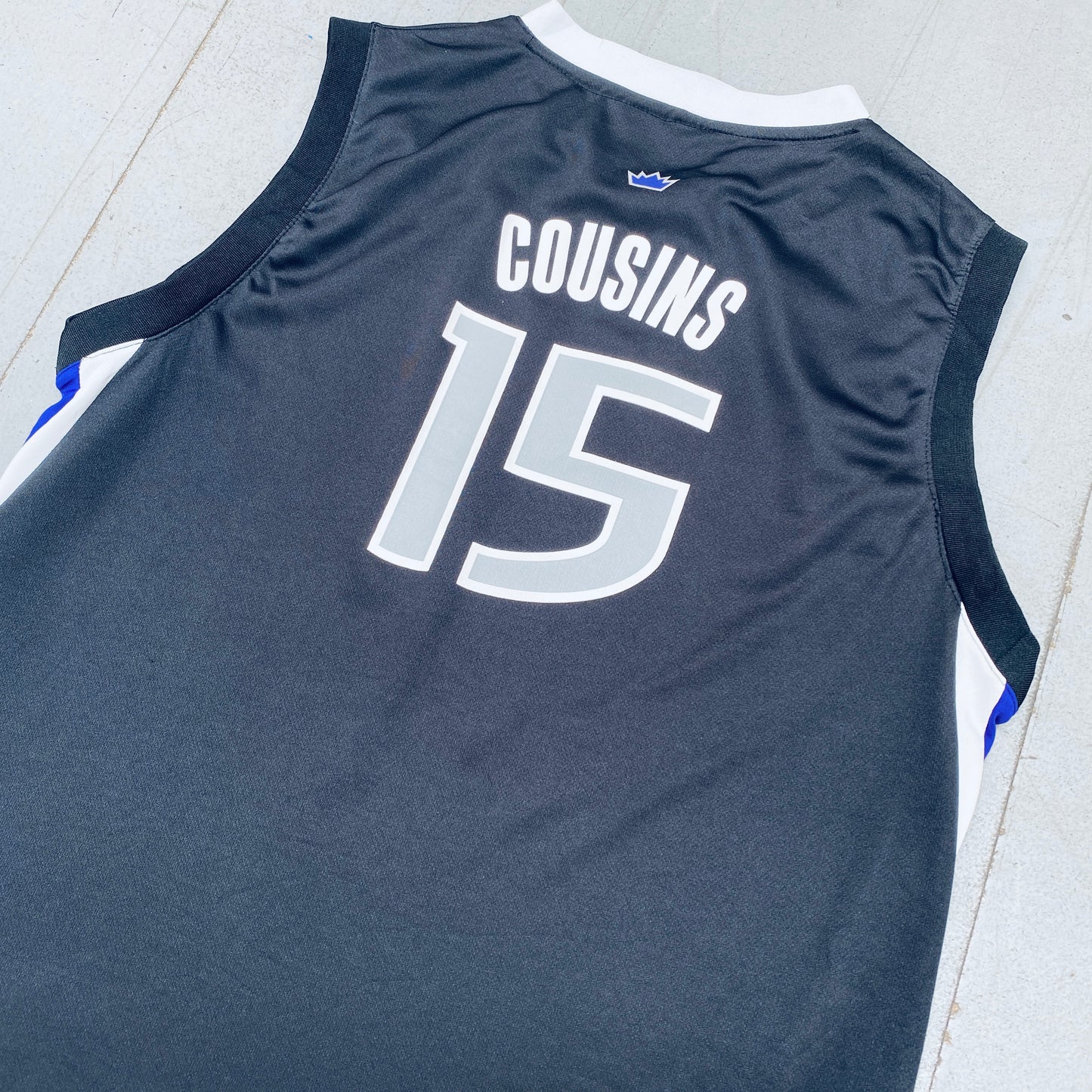 Sacramento Kings: DeMarcus Cousins 2011/12 Black Adidas Jersey (S)