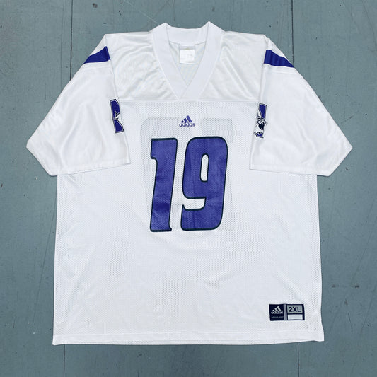 Northwestern Wildcats: No. 19 Adidas Jersey (XXL)