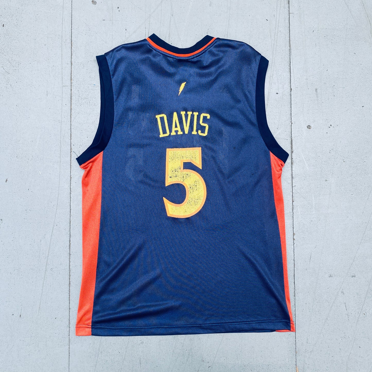 Golden State Warriors: Baron Davis 2006/07 Navy Blue Adidas Jersey (M)