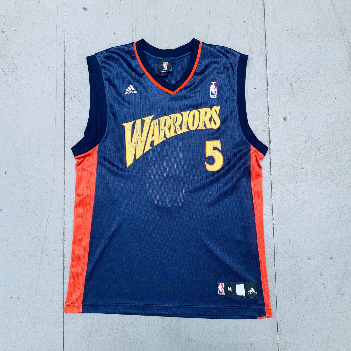 Golden State Warriors: Baron Davis 2006/07 Navy Blue Adidas Jersey (M)