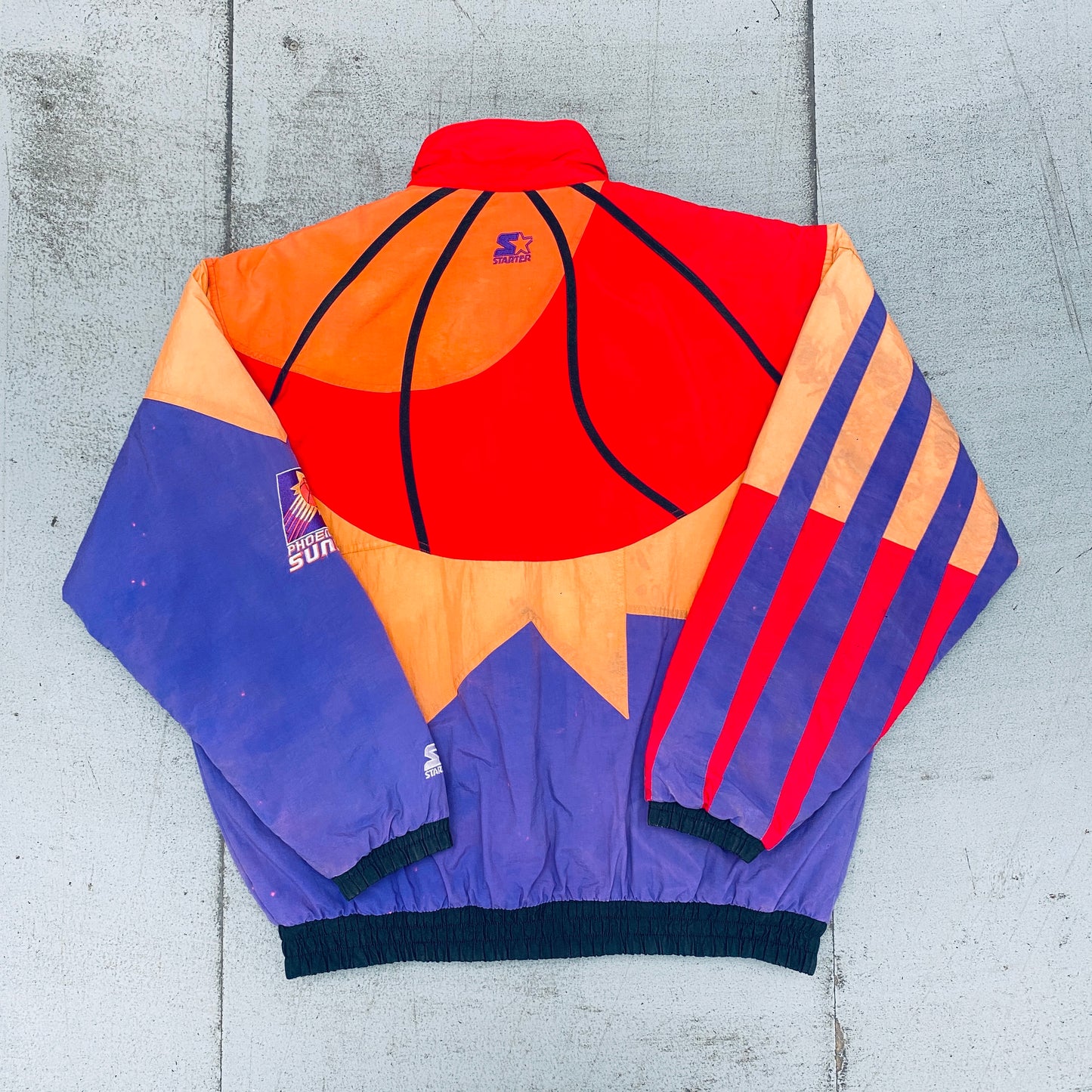 Phoenix Suns: 1990's EXTREME Logo Fullzip Starter Jacket (XL)