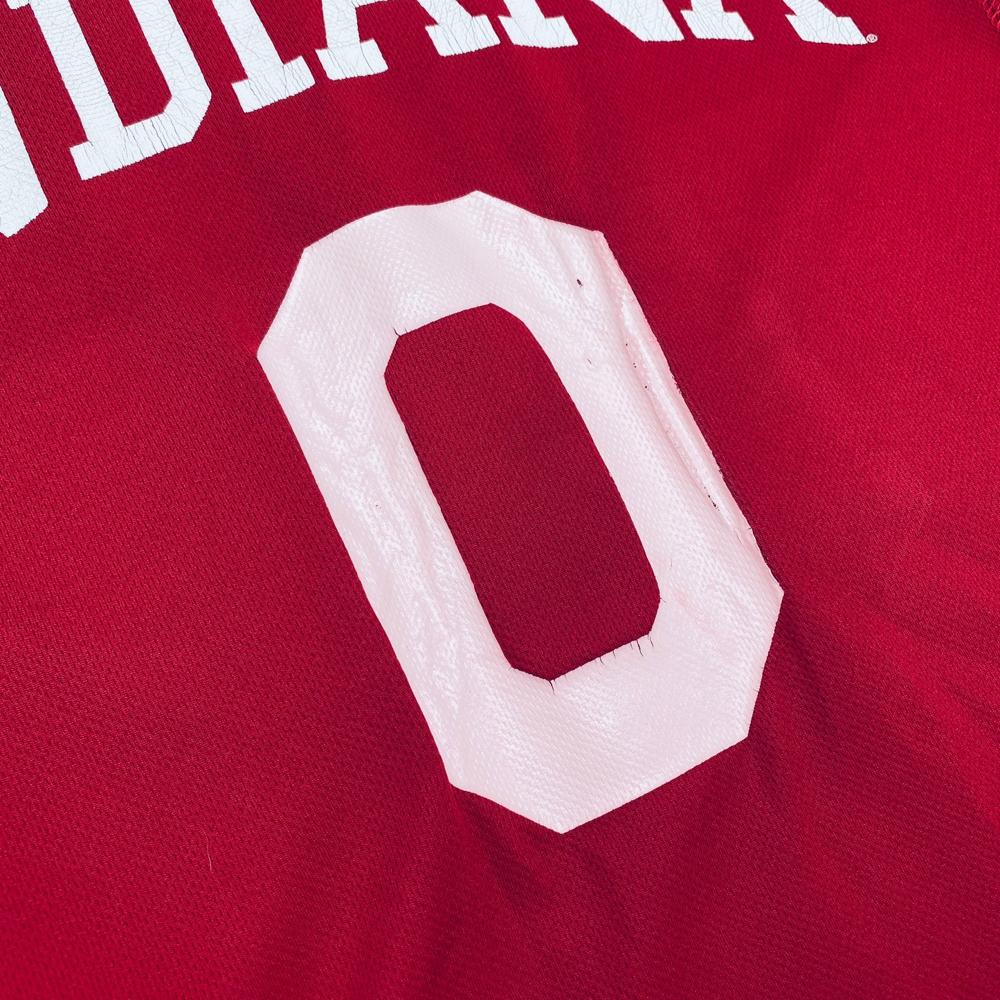 Indiana Hoosiers: No. 0 "Will Sheehey" 2013/14 Red Adidas Jersey (S)