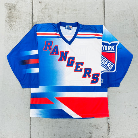 90's New York Rangers Starter NHL Jersey Size Medium/Large – Rare VNTG