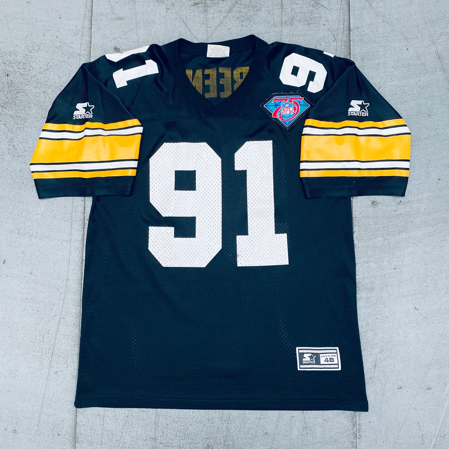 Pittsburgh Steelers: Kevin Greene w/ 75th Anniversary Patch 1994/95 (L)