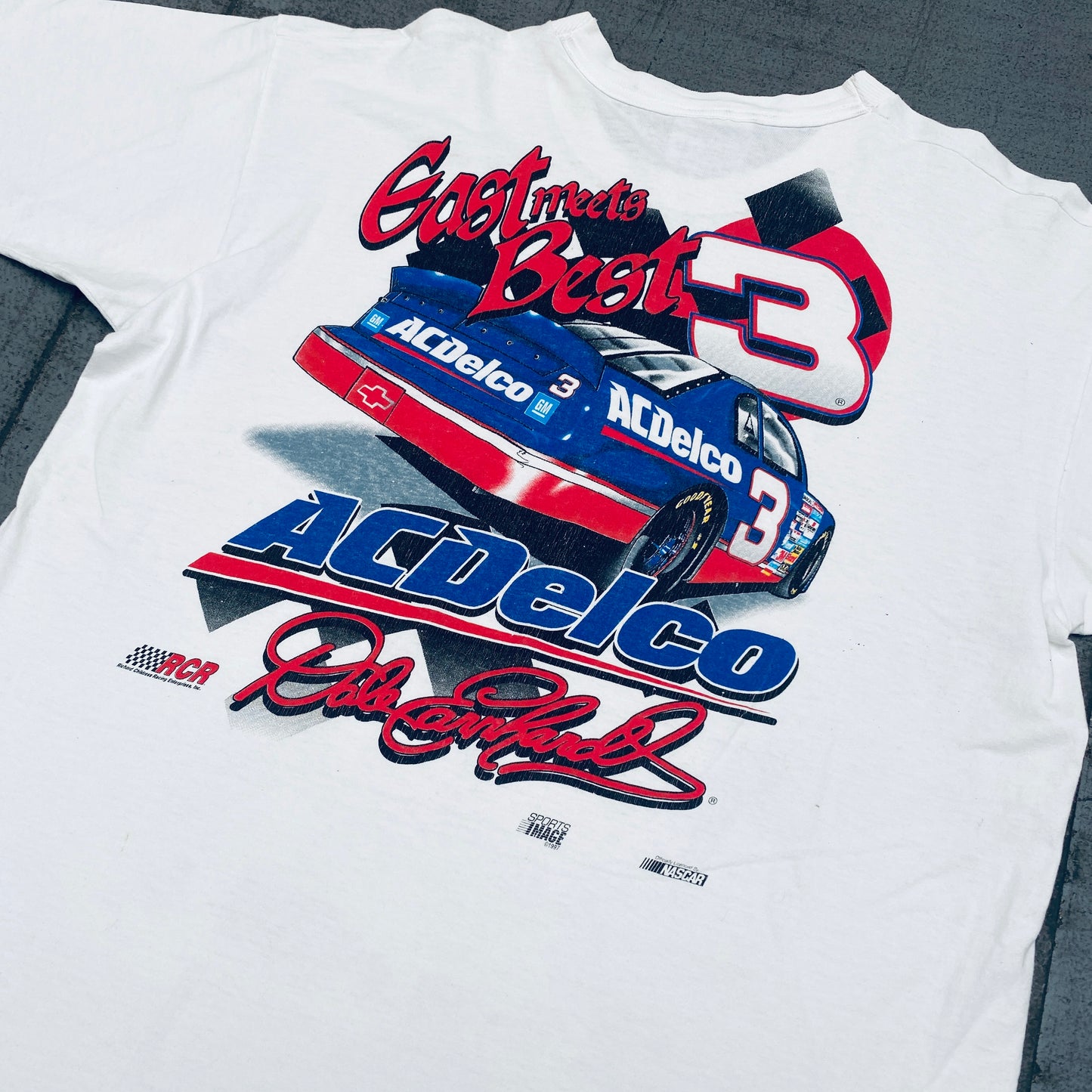 NASCAR: 1997 Dale Earnhardt AC Delco Suzuka "East Meets Best" Competitors View Tee (L)