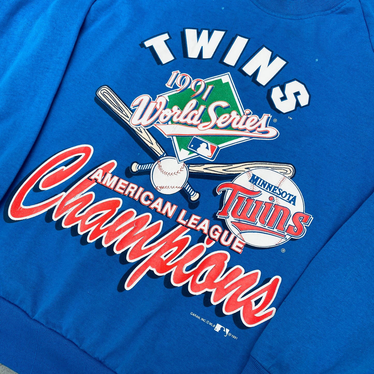 Minnesota Twins: 1991 World Series American League Champions Sweat (S/M)