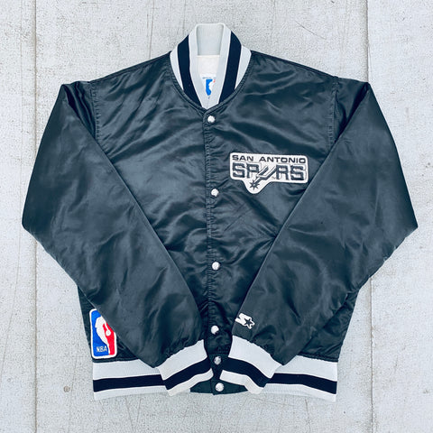 San Antonio Spurs: 1980's Satin Starter Bomber Jacket (S)