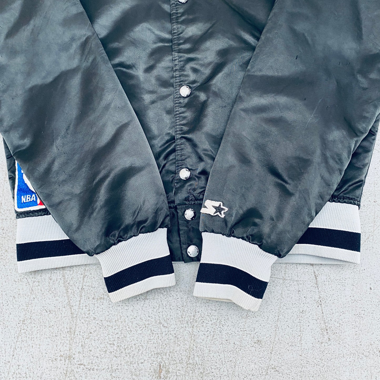 San Antonio Spurs: 1980's Satin Starter Bomber Jacket (S)