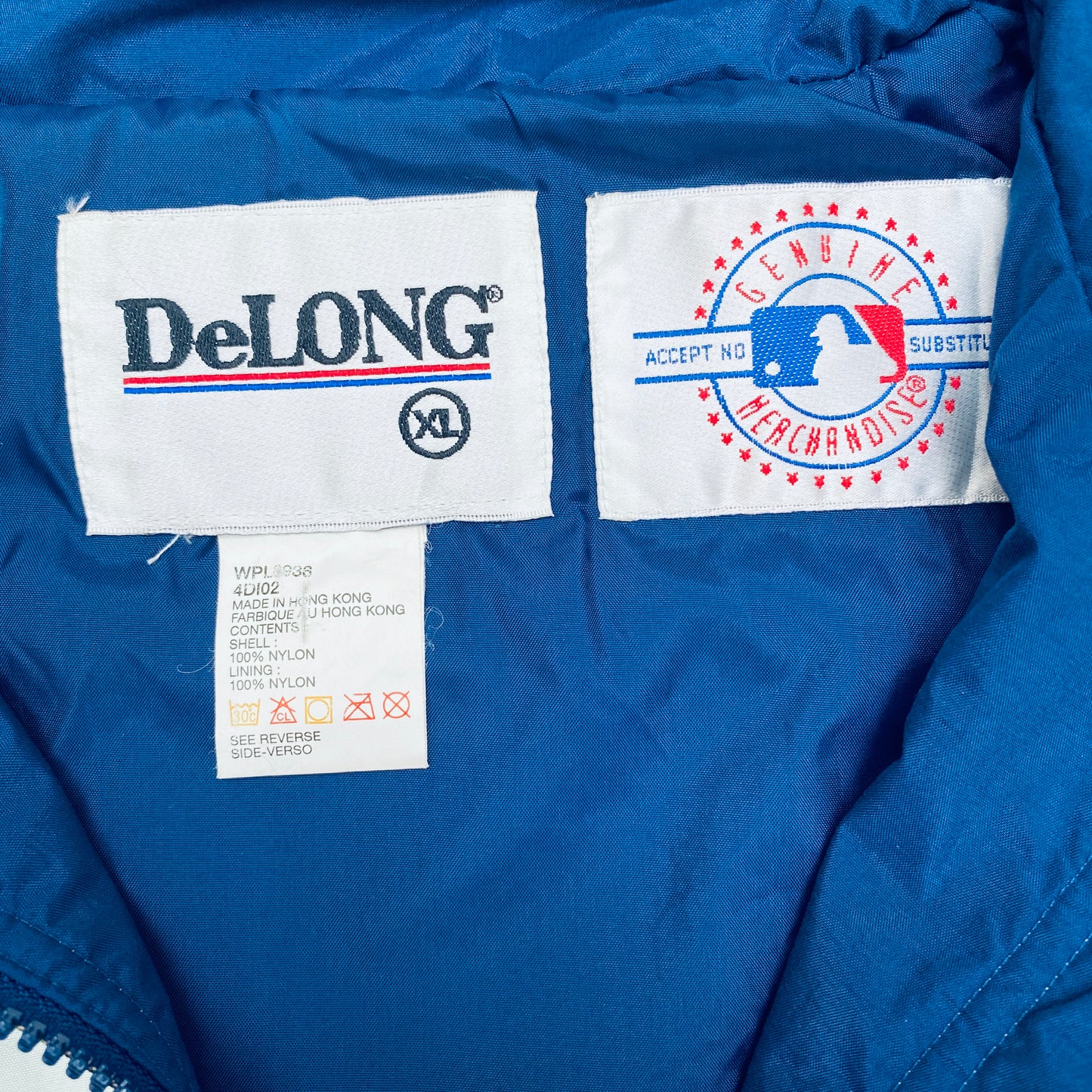 Cleveland Indians: 1990's DeLong Spellout Fullzip Windbreaker (XL)