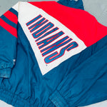 Cleveland Indians: 1990's Logo 7 Reverse Spellout Fullzip Windbreaker (L)