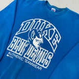 Duke Blue Devils: 1990's Russell Athletic Graphic Spellout Sweat (XL)