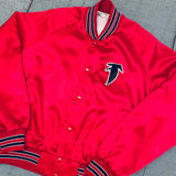 Atlanta Falcons: 1980's Chalk Line Satin Bomber Jacket (M)