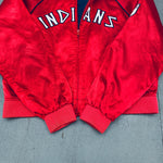 Cleveland Indians: 2000's Satin Cooperstown Collection Fullzip Bomber Jacket (S)