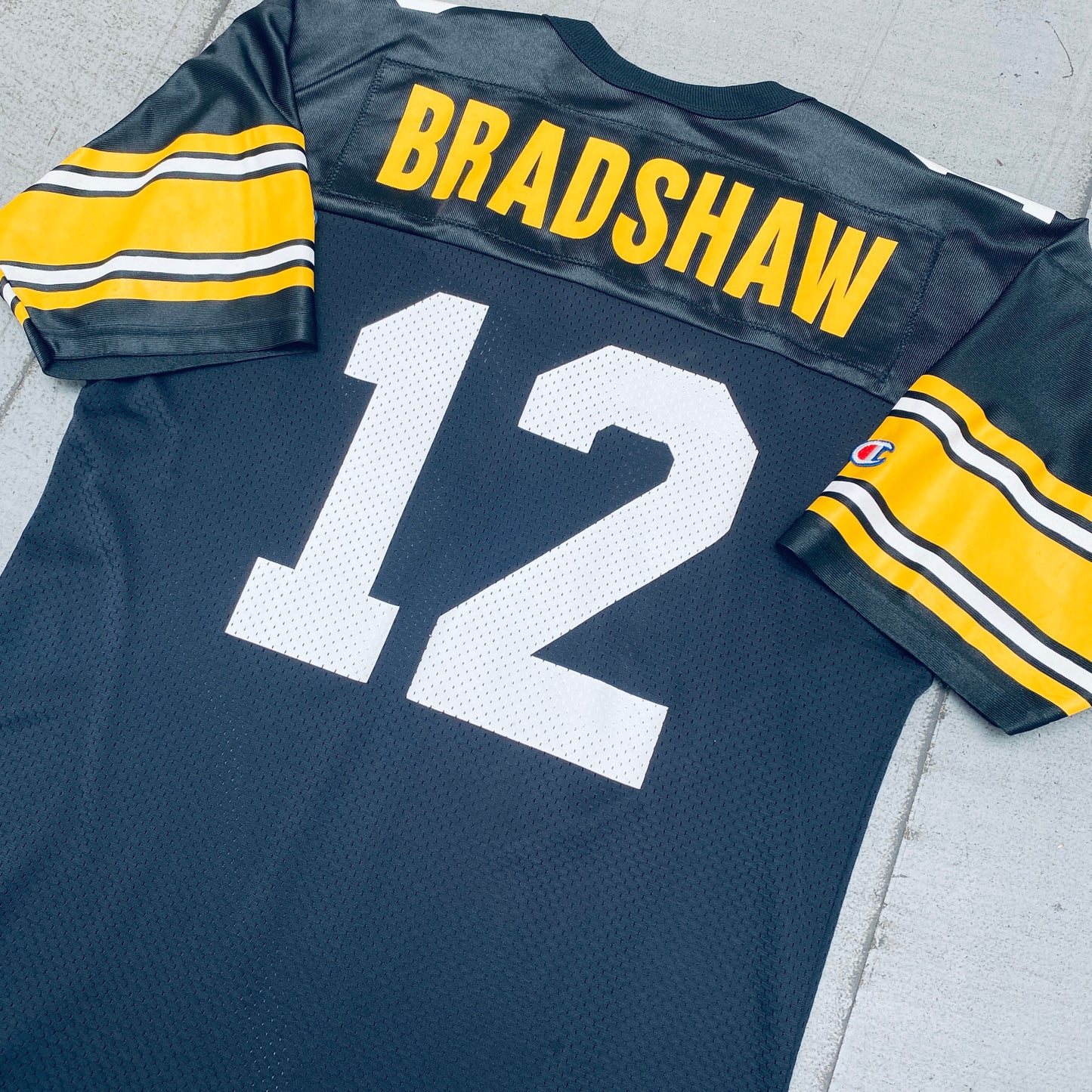 Pittsburgh Steelers: Terry Bradshaw Champion Throwback Jersey (M)