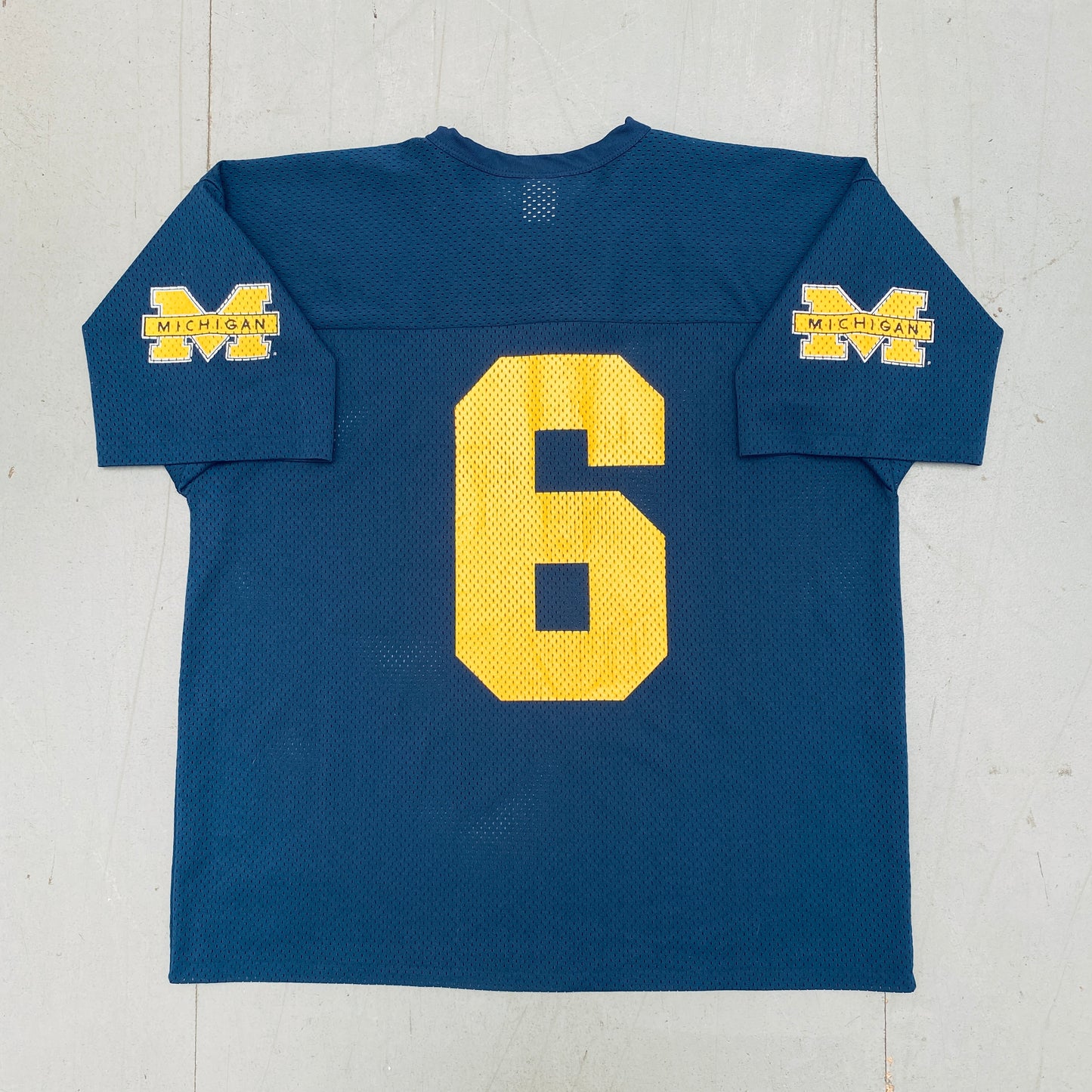 Michigan Wolverines: No. 6 "Tyrone Wheatley" Logo 7 Jersey (L/XL)