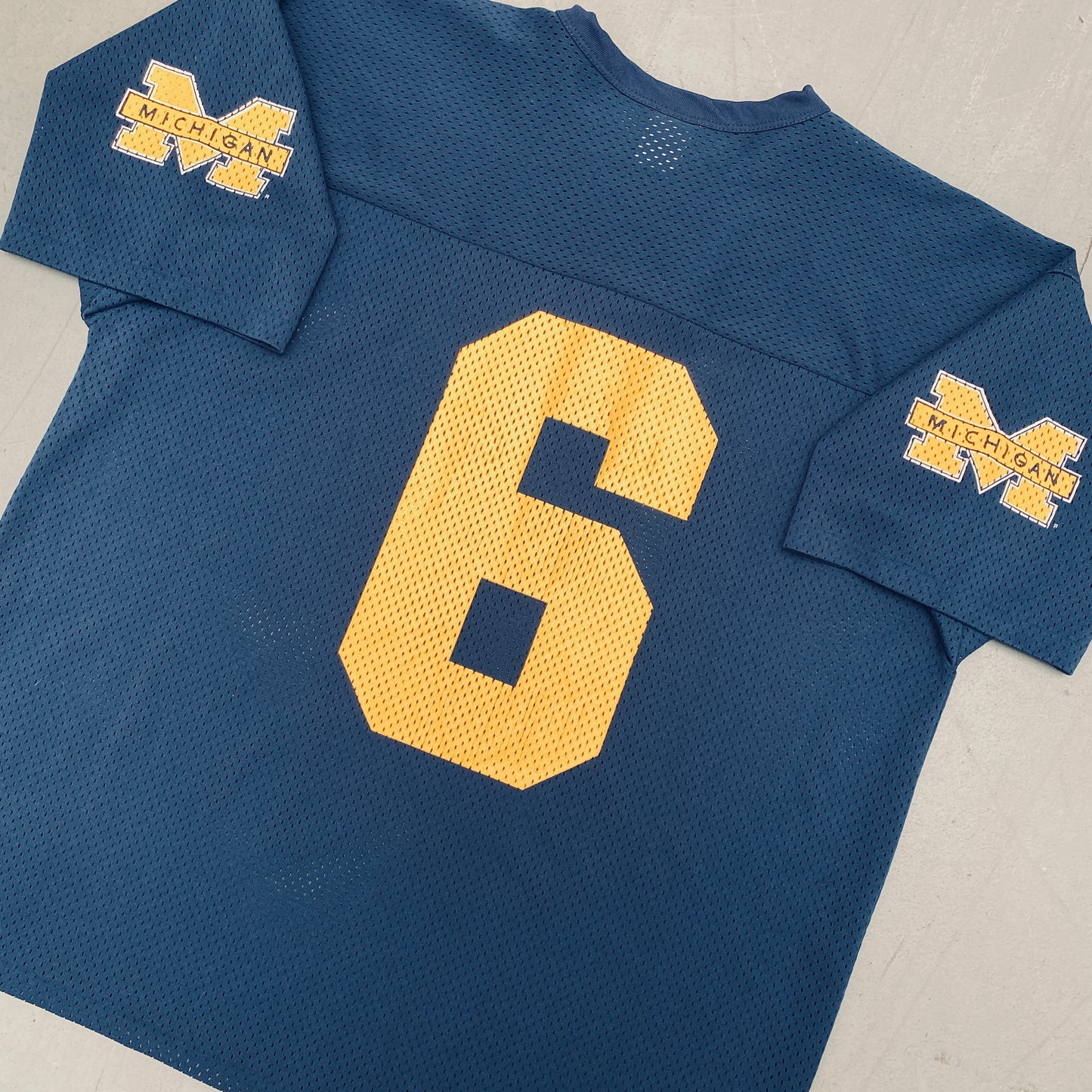 Michigan Wolverines: No. 6 "Tyrone Wheatley" Logo 7 Jersey (L/XL)