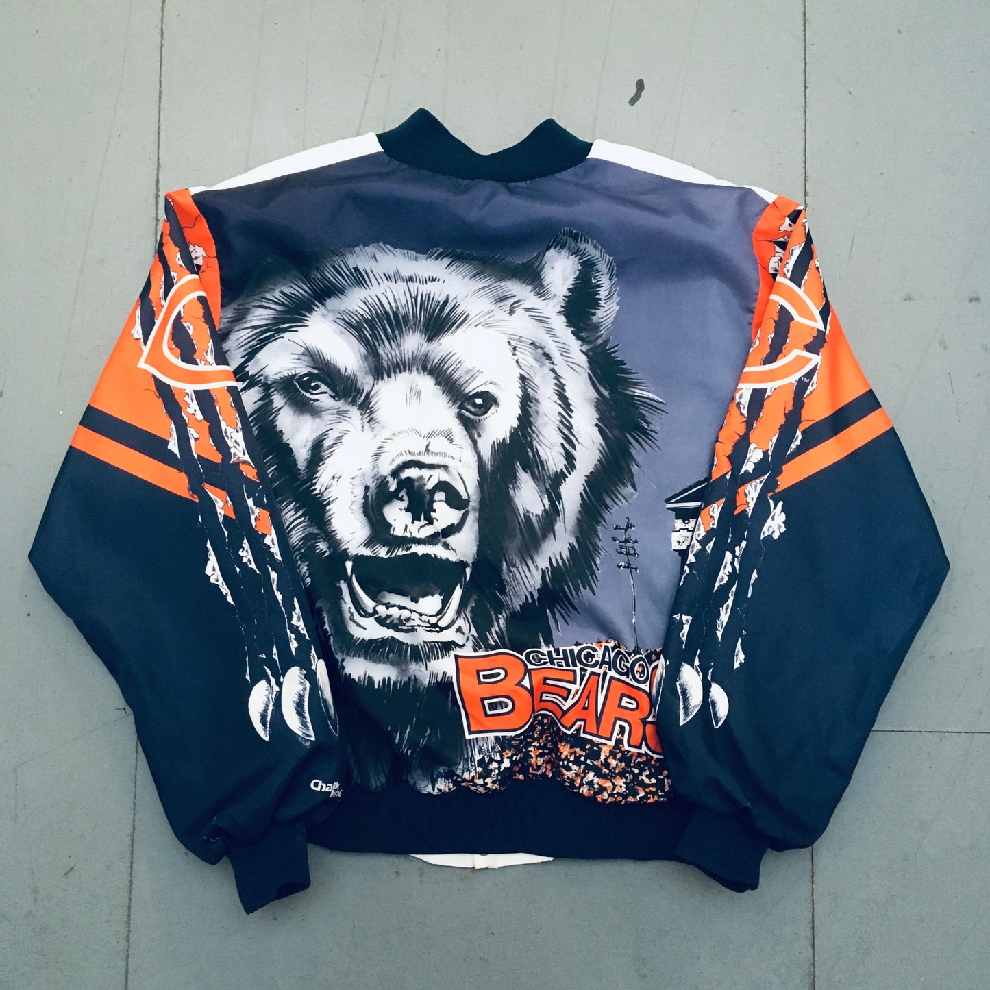 Chicago Bears: 1990's Chalk Line Fanimation Jacket (L/XL)