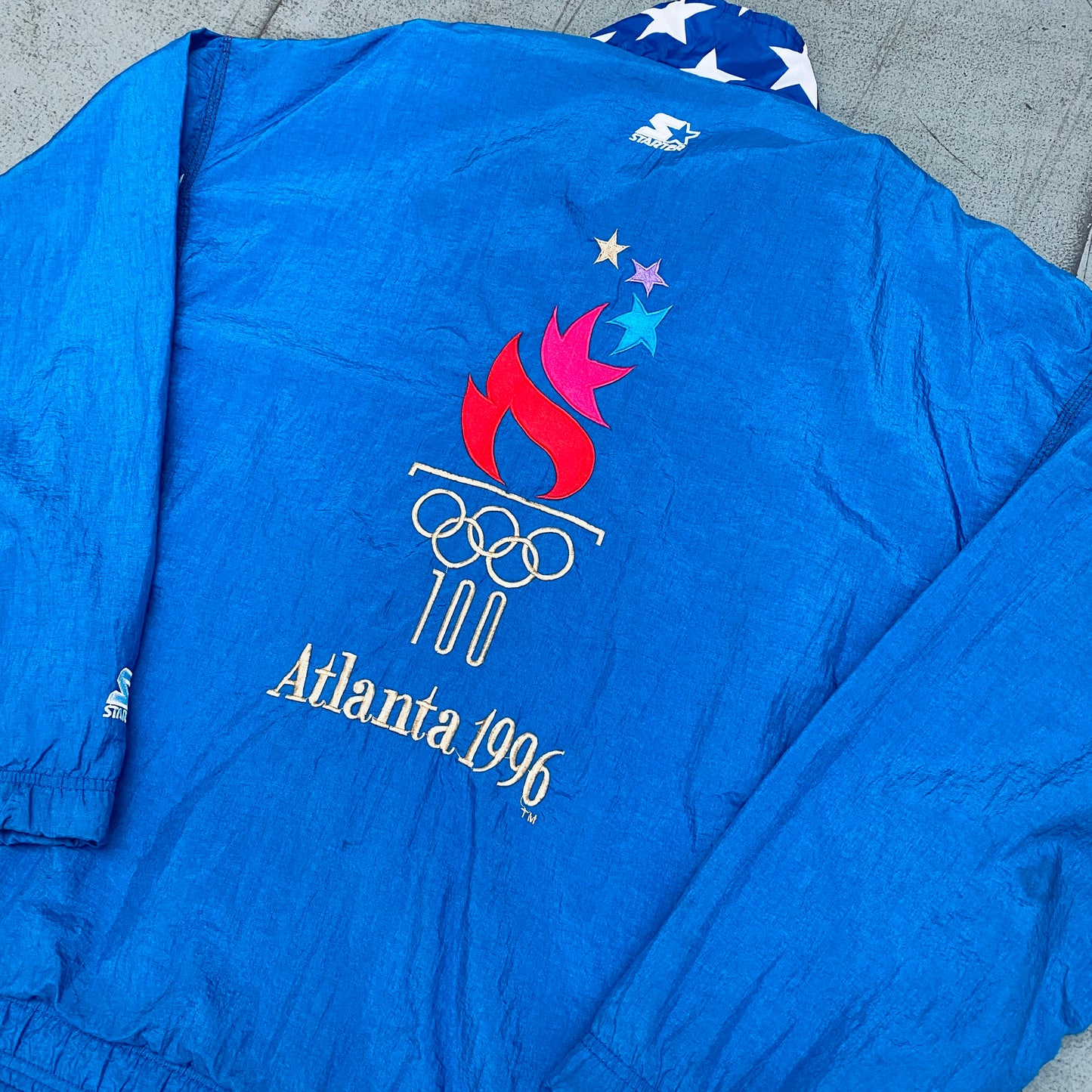 Olympics: Atlanta 1996 Team USA Olympic Games Collection Fullzip Starter Windbreaker (XL)