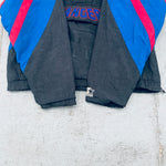 New York Rangers: 1990's Blackout 1/4 Zip Center Ice Starter Breakaway Jacket (S/M)